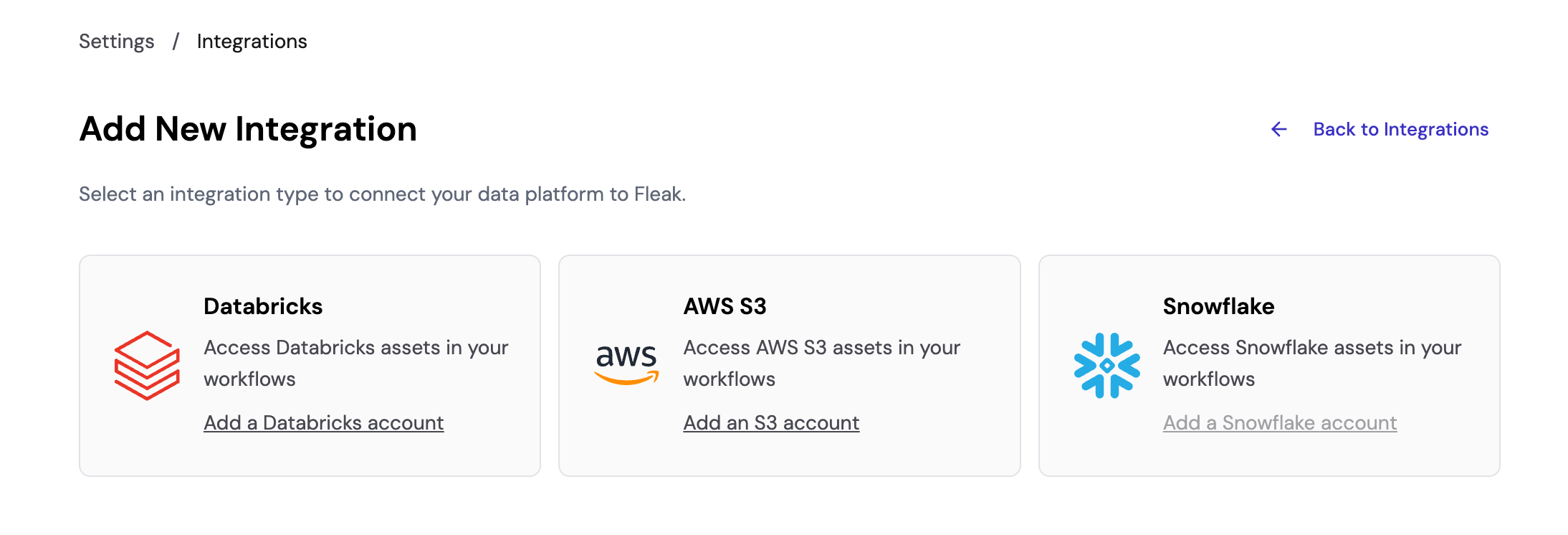Add New Integration