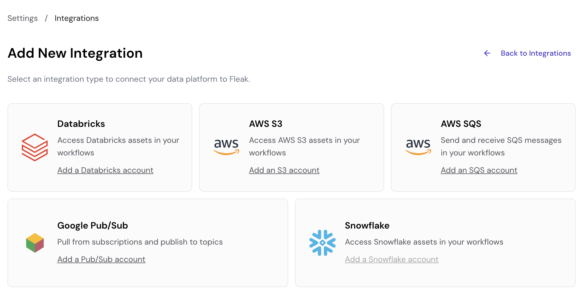Add New Integration