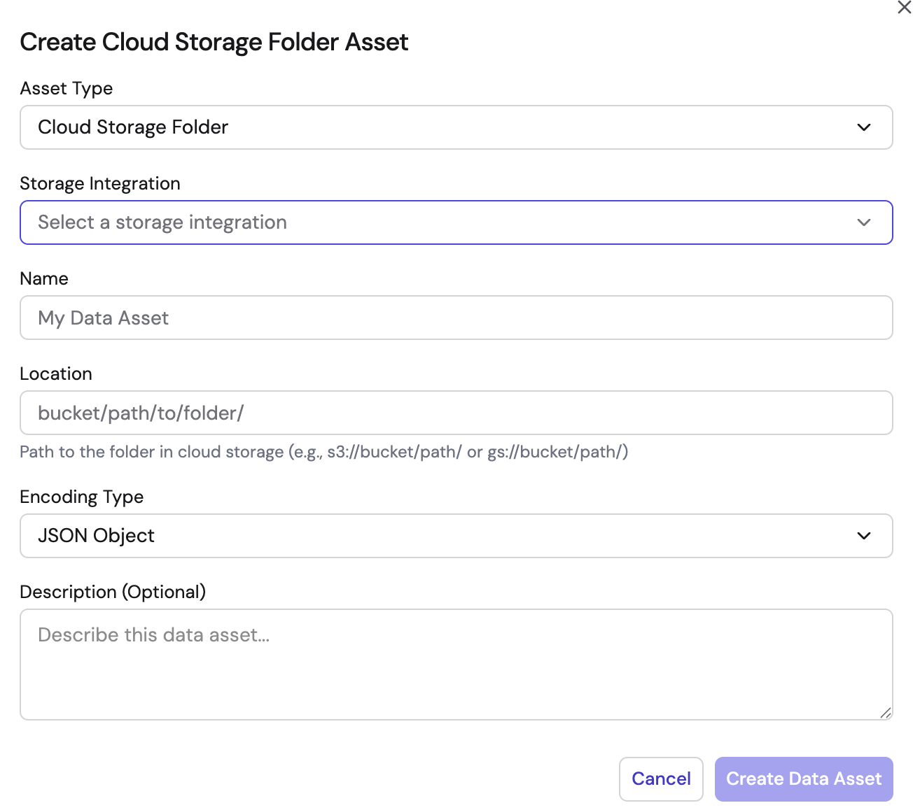 Create Cloud Storage Folder